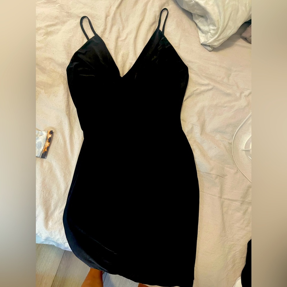Fashion nova mini dress blk